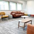Cotton On Office - Somerset | Product Seen: [Korsch + Tablet Lounger, Bambri 3-Seater Sofa - Full Leather (Pure-Aniline) - Cat 18, Media Stool & Bori Coffee Table – Dia600 - (Sintered)]